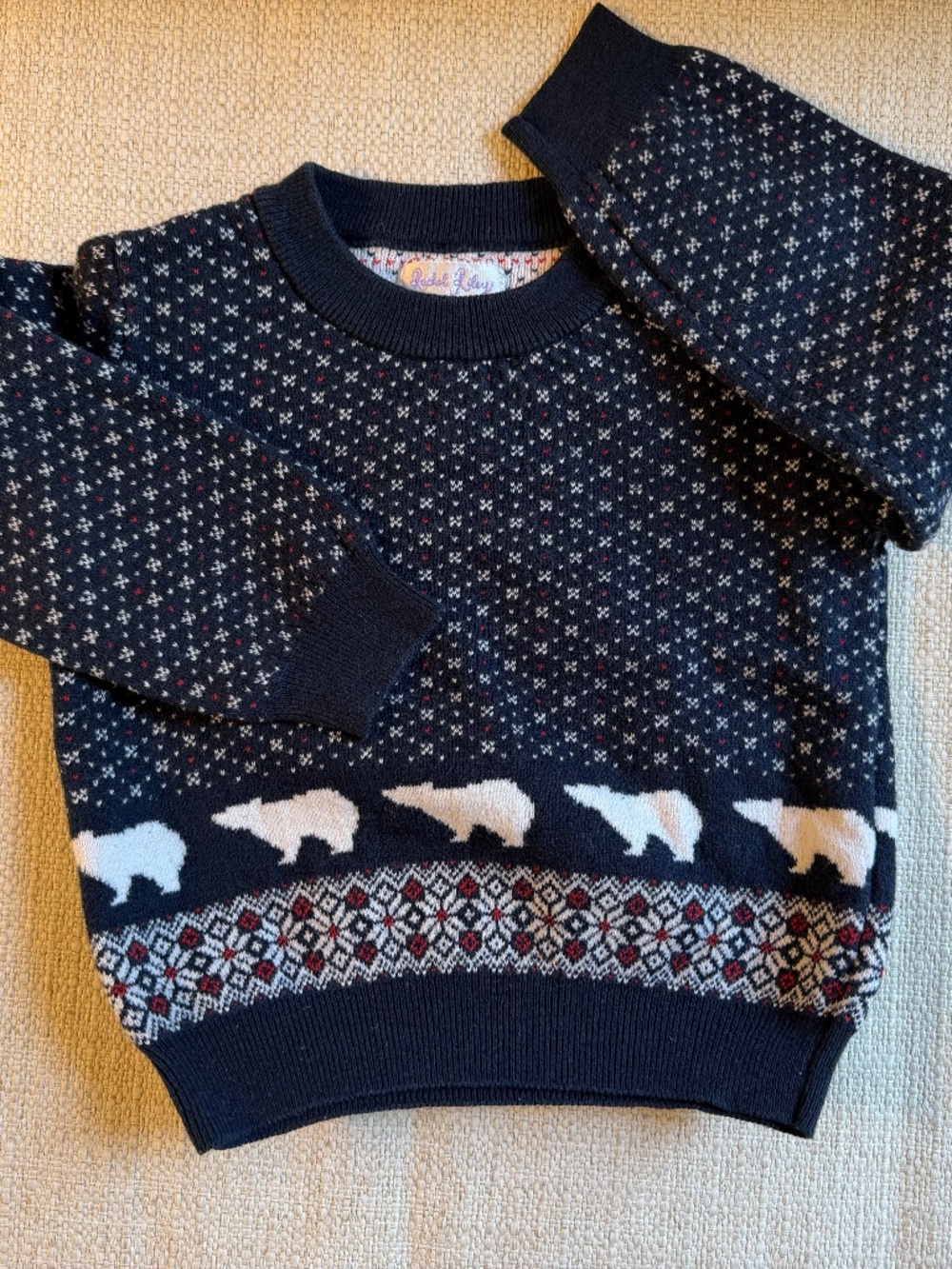 Rachel Riley Boys Polar Bear Sweater, size 4Y